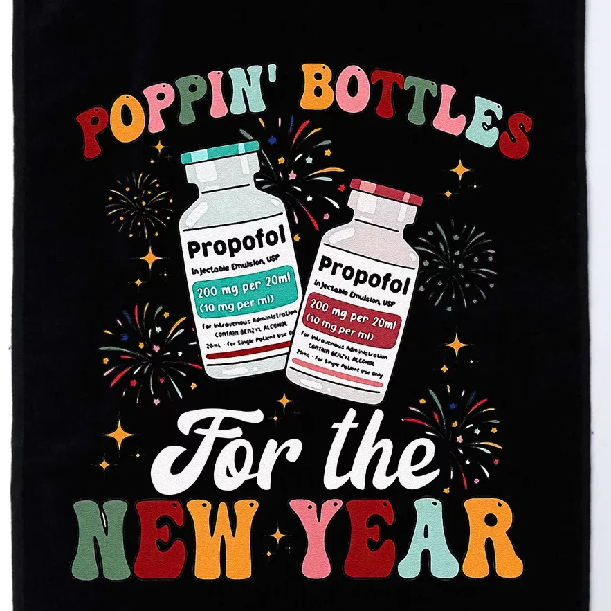 Funny Poppin Bottles For The New Year Icu Nurse Propofol Crna Platinum Collection Golf Towel