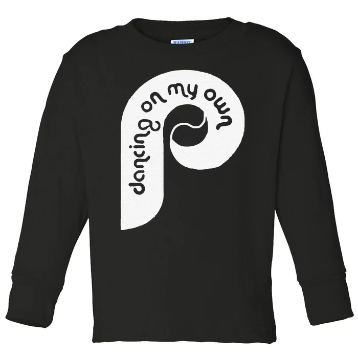 Funny Philadelphia Baseball I Keep Dancing On My Toddler Long Sleeve Shirt