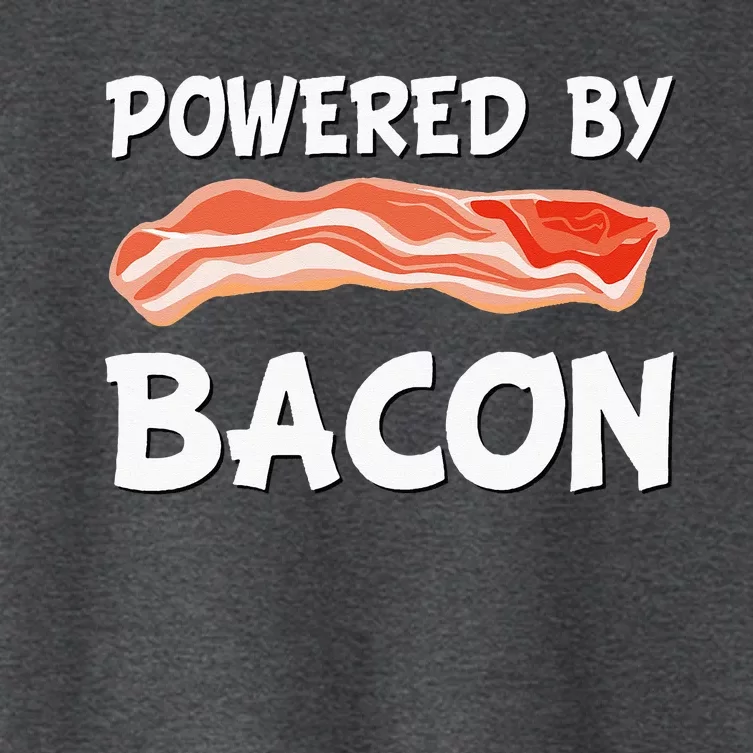 Funny Powered By Bacon Bacon Lovers Women's Crop Top Tee