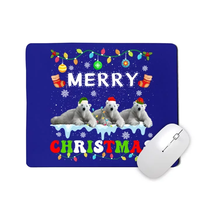 Funny Polar Bear Christmas Squad Xmas Great Gift Mousepad