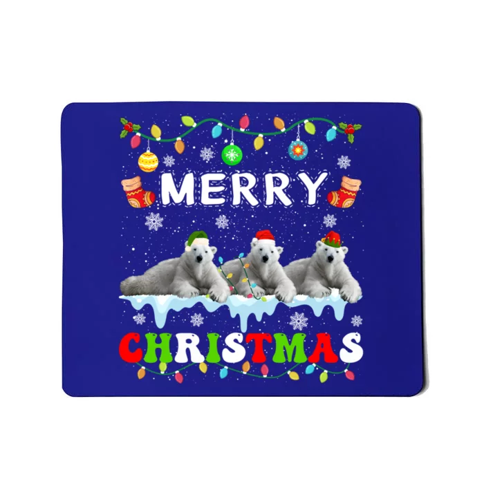 Funny Polar Bear Christmas Squad Xmas Great Gift Mousepad