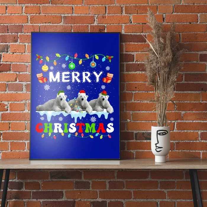 Funny Polar Bear Christmas Squad Xmas Great Gift Poster