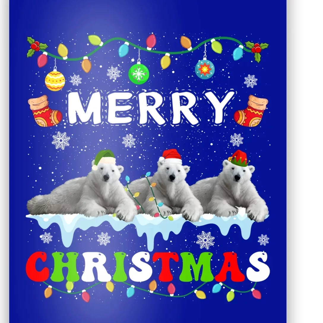 Funny Polar Bear Christmas Squad Xmas Great Gift Poster