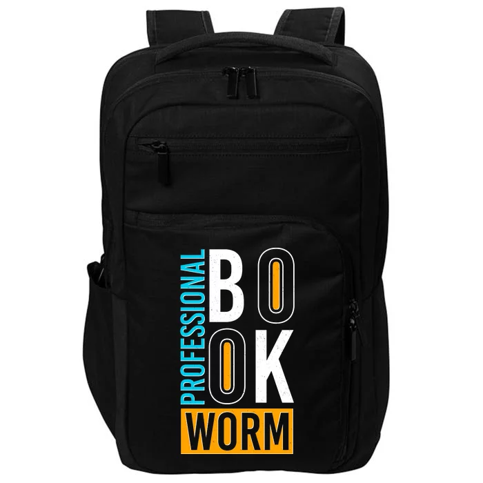 Funny Professional Book Worm Impact Tech Backpack