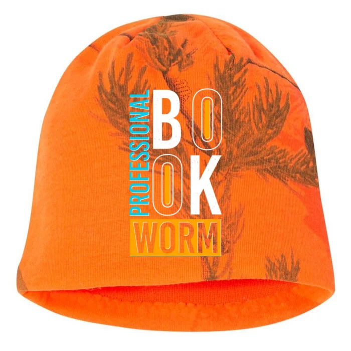 Funny Professional Book Worm Kati - Camo Knit Beanie