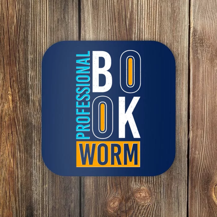 Funny Professional Book Worm Coaster