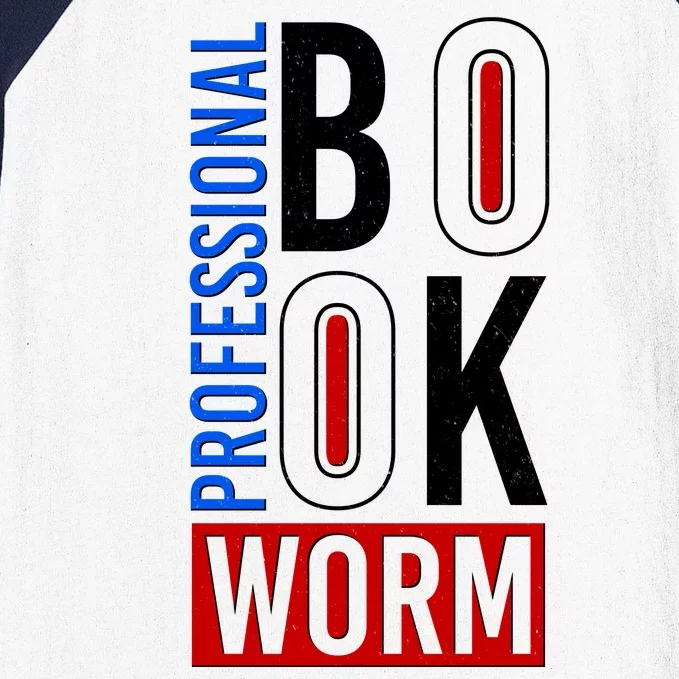 Funny Professional Book Worm Baseball Sleeve Shirt