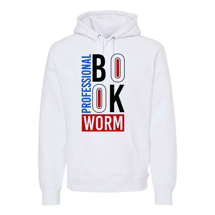 Funny Professional Book Worm Premium Hoodie