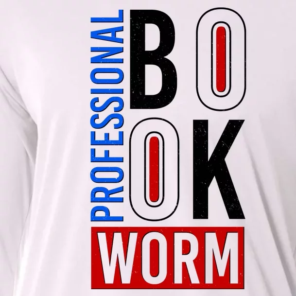 Funny Professional Book Worm Cooling Performance Long Sleeve Crew