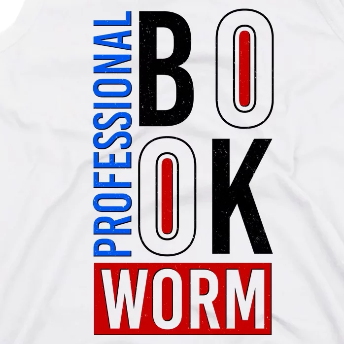 Funny Professional Book Worm Tank Top