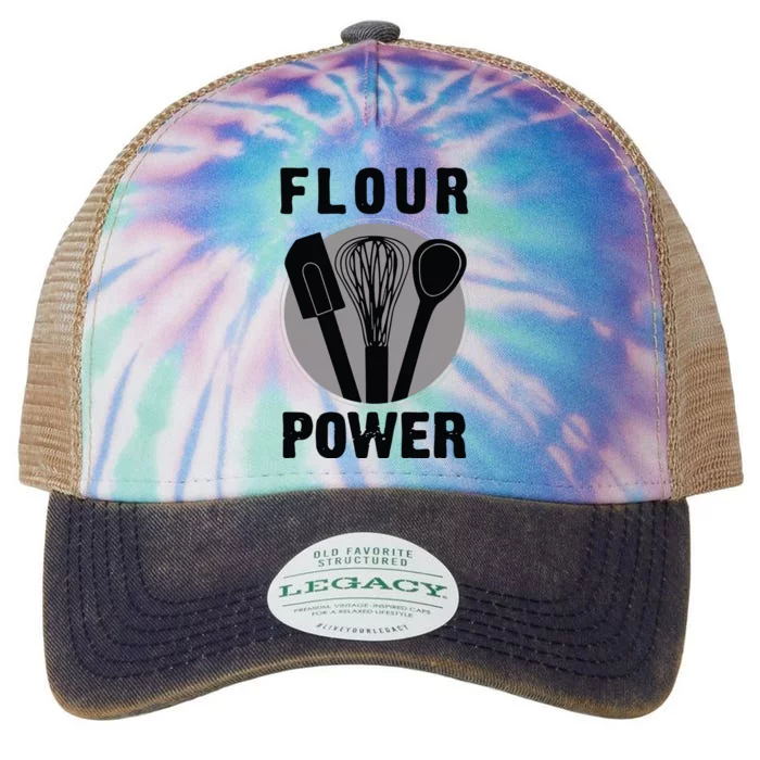 FLOUR POWER Baking Cooking Bread Making Chefs Legacy Tie Dye Trucker Hat