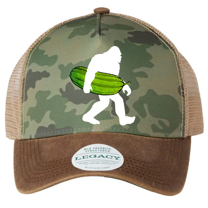 Funny Pickle Bigfoot Cucumber Pickle Lover Gift Legacy Tie Dye Trucker Hat