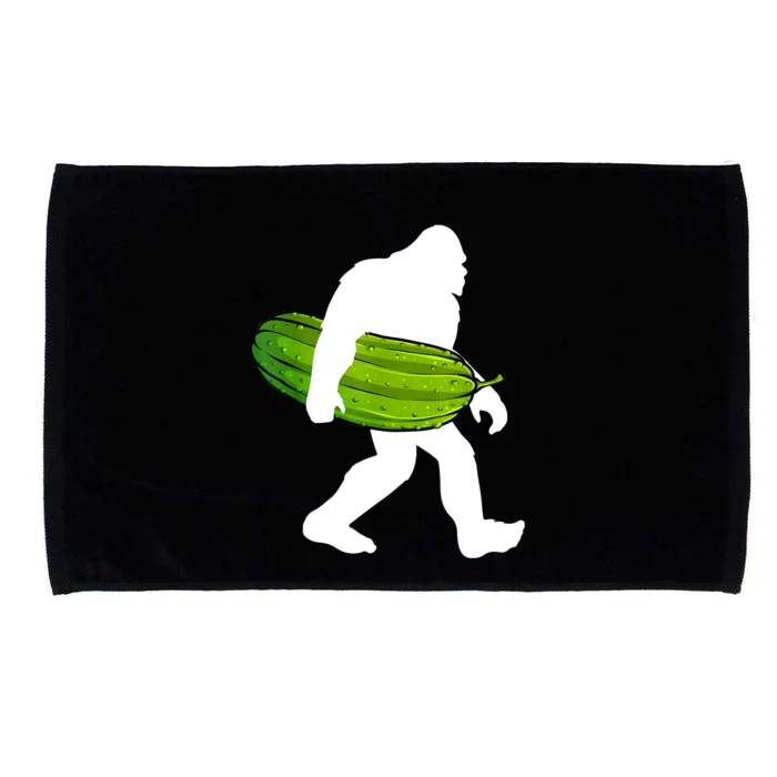 Funny Pickle Bigfoot Cucumber Pickle Lover Gift Microfiber Hand Towel