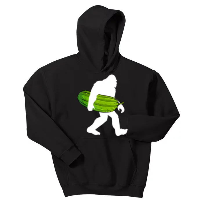 Funny Pickle Bigfoot Cucumber Pickle Lover Gift Kids Hoodie