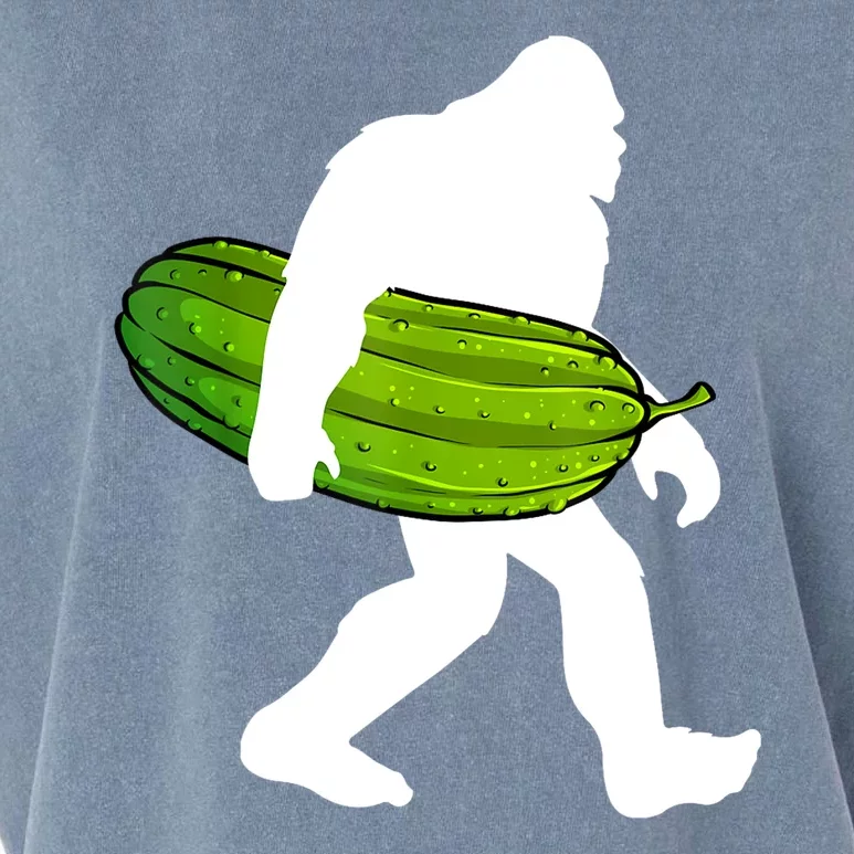 Funny Pickle Bigfoot Cucumber Pickle Lover Gift Garment-Dyed Women's Muscle Tee