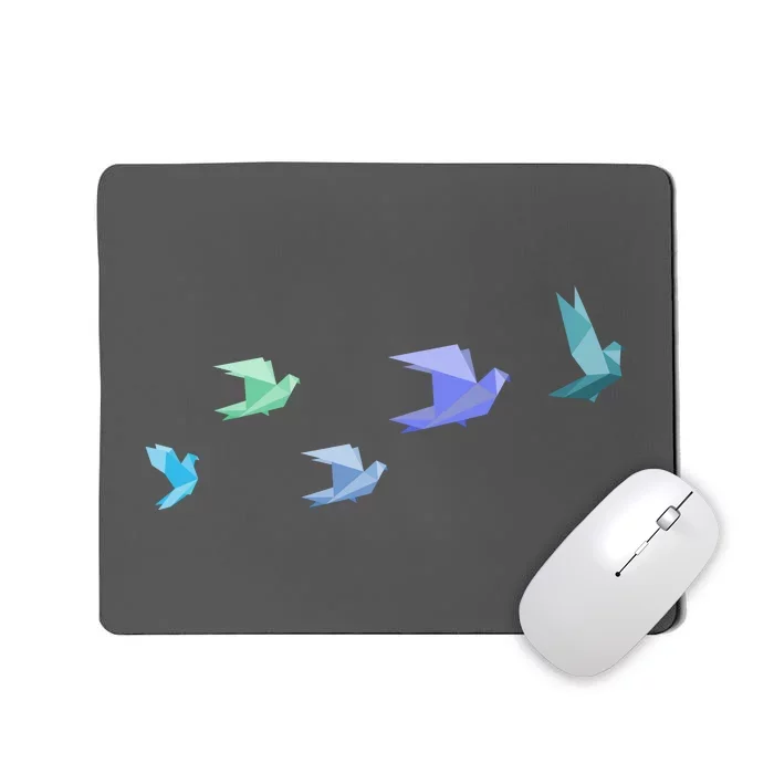 Flying Paper Birds Mousepad