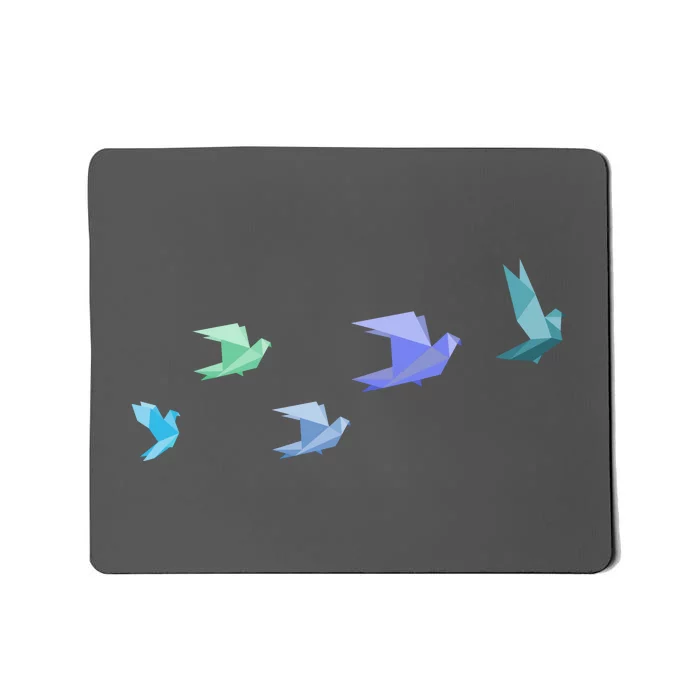 Flying Paper Birds Mousepad