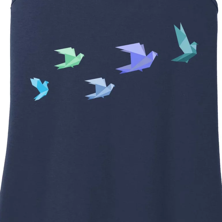 Flying Paper Birds Ladies Essential Tank