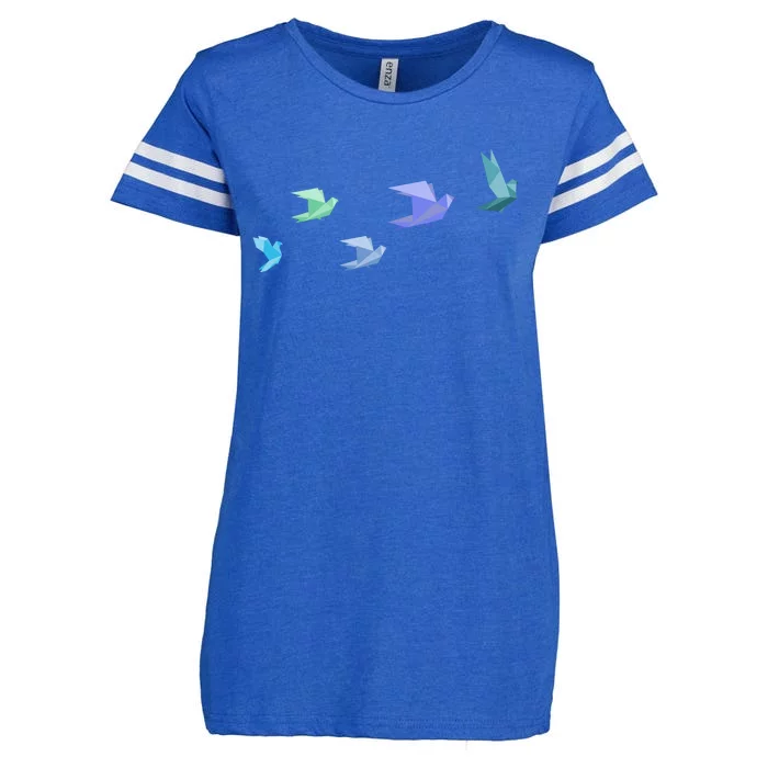 Flying Paper Birds Enza Ladies Jersey Football T-Shirt