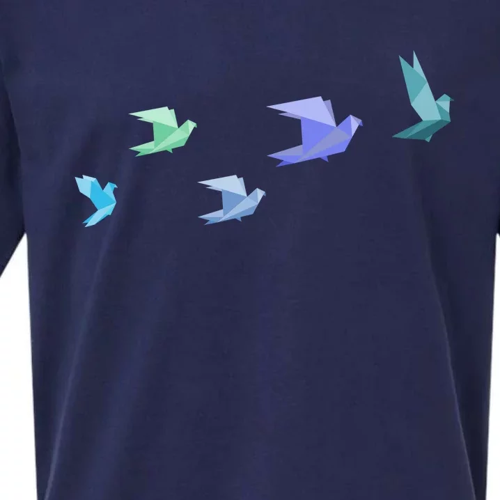 Flying Paper Birds Sueded Cloud Jersey T-Shirt