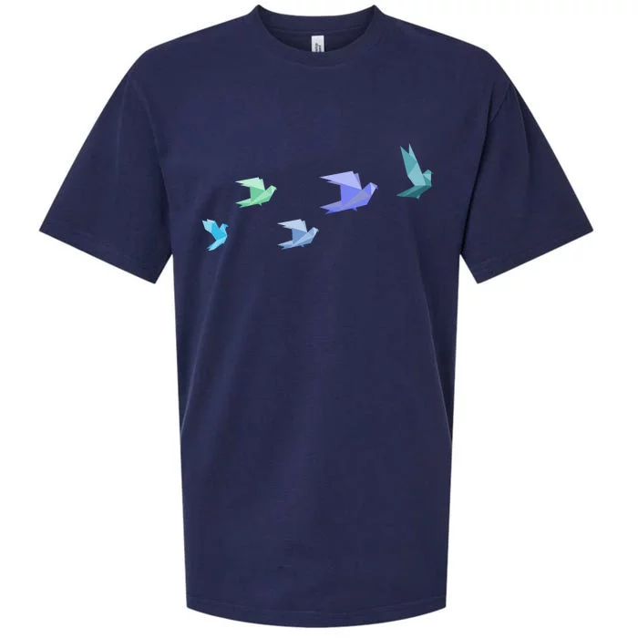 Flying Paper Birds Sueded Cloud Jersey T-Shirt