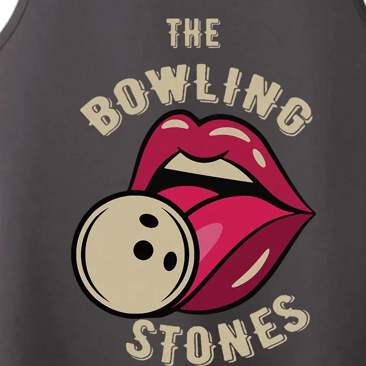 Funny Pun Bowling Stone Performance Tank