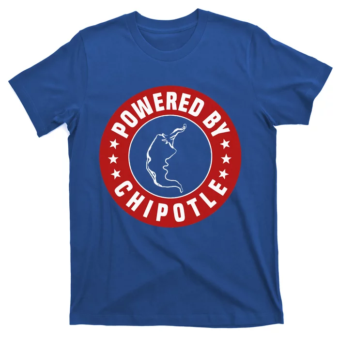 Funny Powered By Chipotle Design Chili Pepper T-Shirt