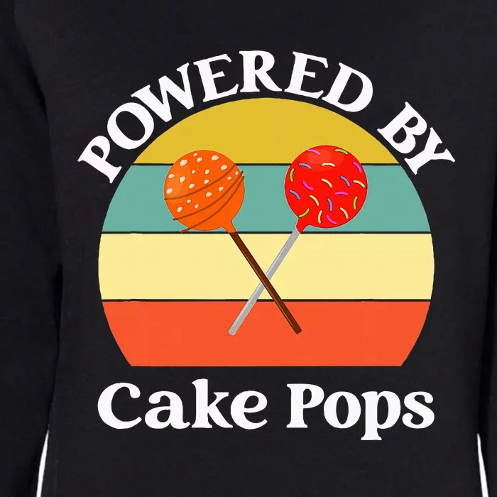 funny Powered By Cake Pops Womens California Wash Sweatshirt