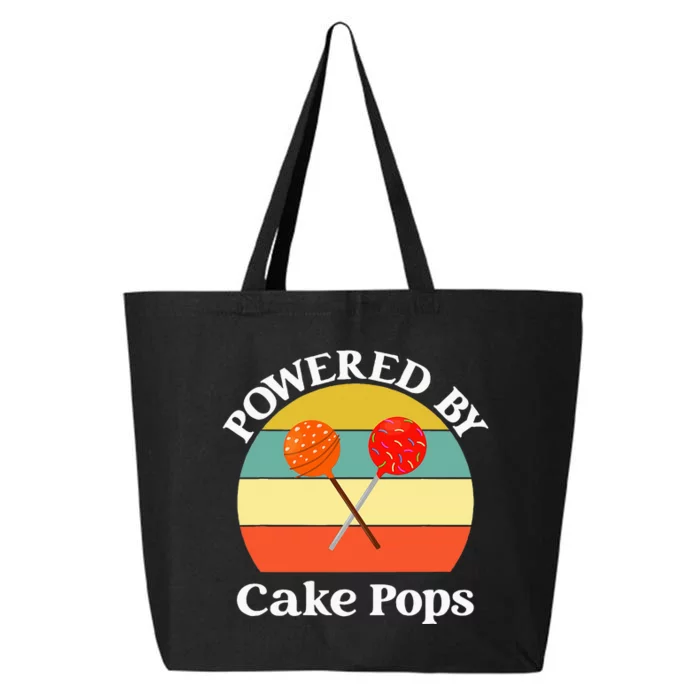 funny Powered By Cake Pops 25L Jumbo Tote