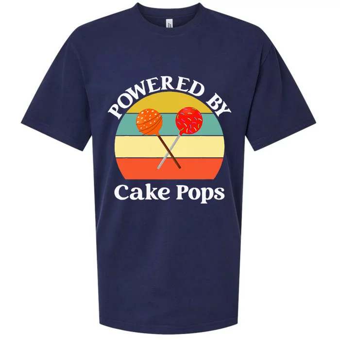 funny Powered By Cake Pops Sueded Cloud Jersey T-Shirt