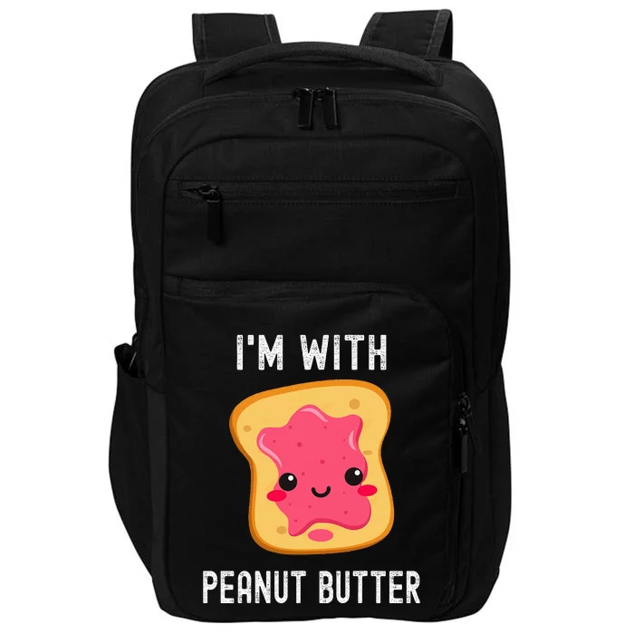 Funny Peanut Butter Jelly Matching Couples Impact Tech Backpack