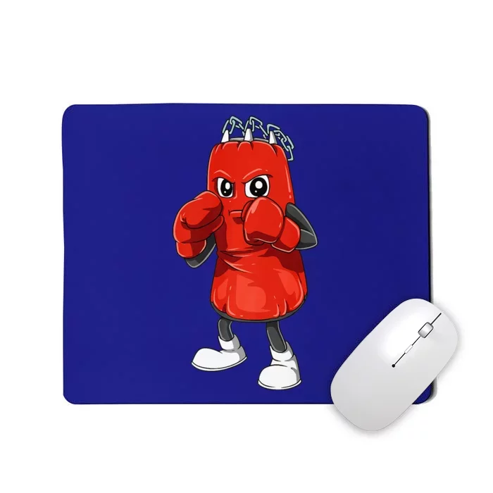 Funny Punching Bag With Boxing Gloves For A Boxer Kickboxer Mousepad