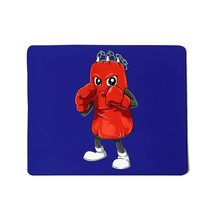 Funny Punching Bag With Boxing Gloves For A Boxer Kickboxer Mousepad