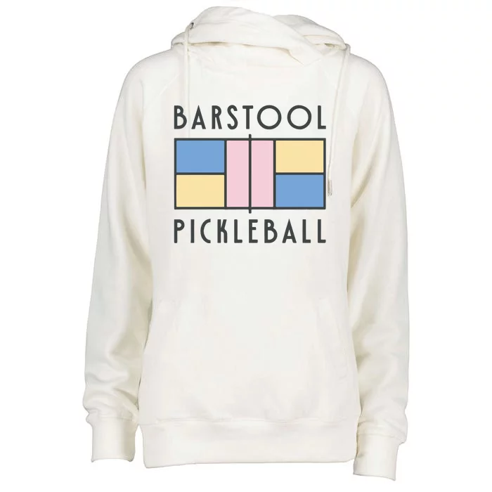 Fore Play Barstool Pickleball Womens Funnel Neck Pullover Hood