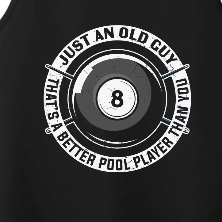 Funny Pool Billiards Gift Performance Tank