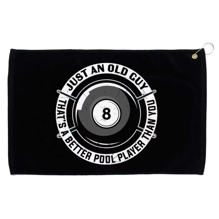 Funny Pool Billiards Gift Grommeted Golf Towel