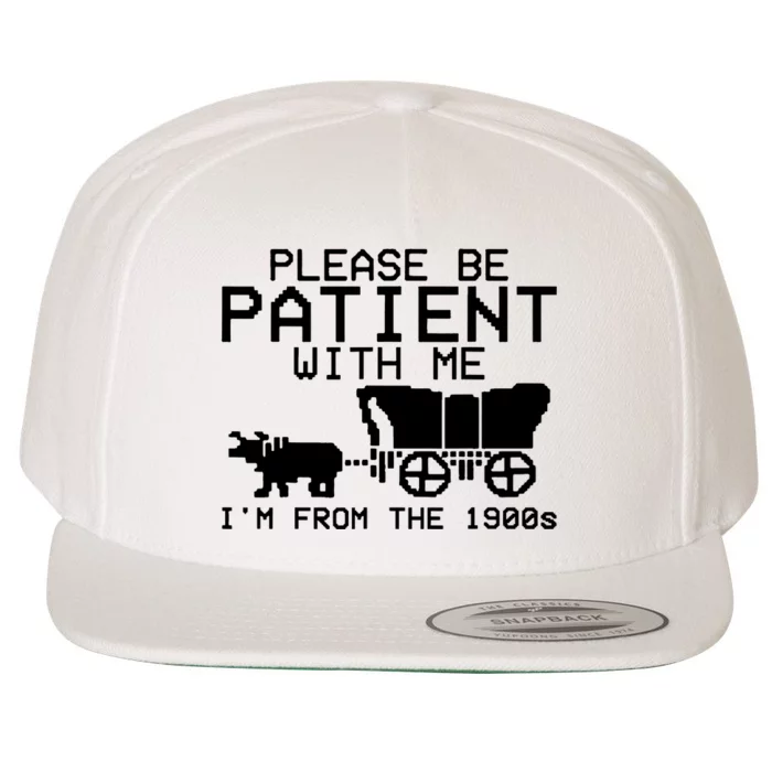 Funny Please Be Patient With Me IM From The 1900s Wool Snapback Cap