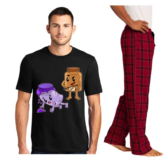 Funny Peanut Butter Great Gift Peanut Butter Jelly Gift Pajama Set