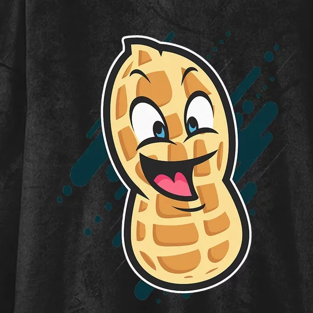 Funny Peanut Butt Gag Peanut Butter Food Hooded Wearable Blanket