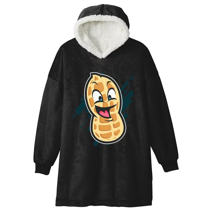 Funny Peanut Butt Gag Peanut Butter Food Hooded Wearable Blanket