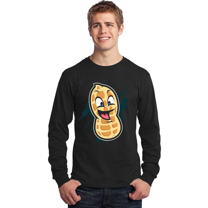 Funny Peanut Butt Gag Peanut Butter Food Tall Long Sleeve T-Shirt