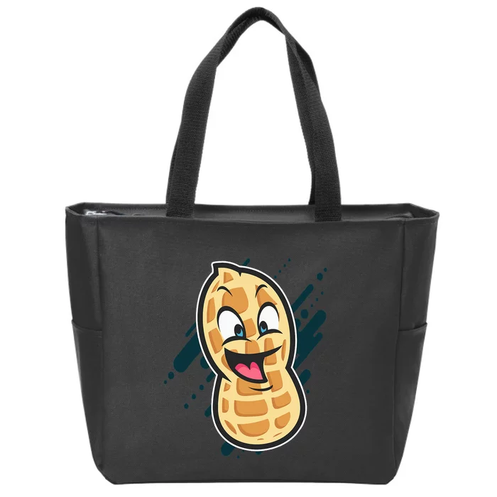 Funny Peanut Butt Gag Peanut Butter Food Zip Tote Bag