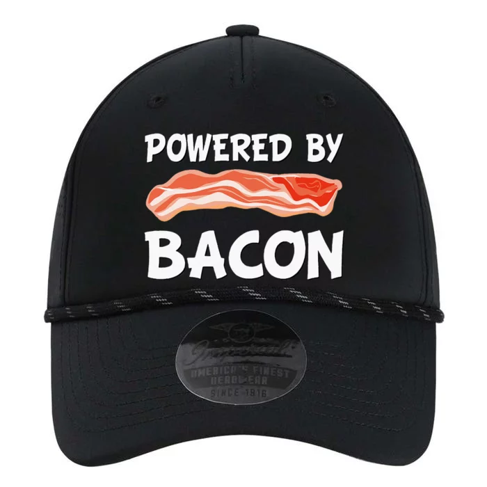 Funny Powered By Bacon Bacon Lovers Performance The Dyno Cap