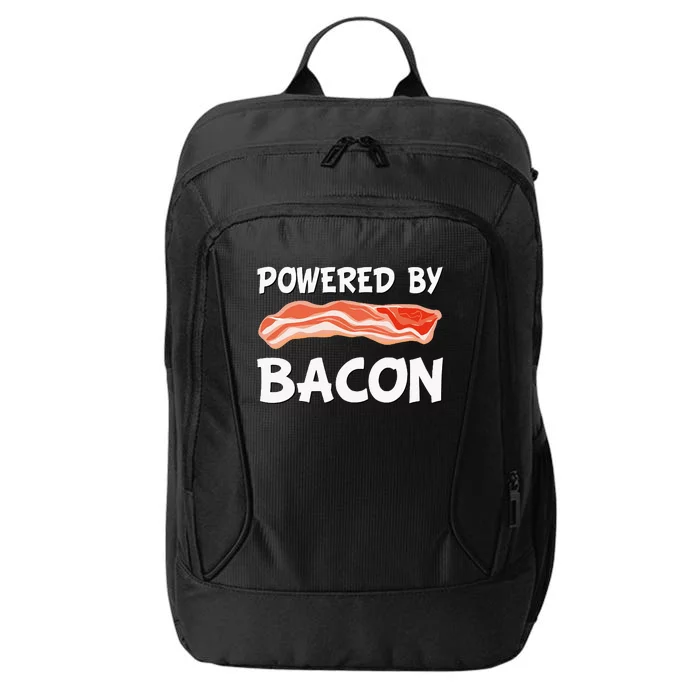 Funny Powered By Bacon Bacon Lovers City Backpack