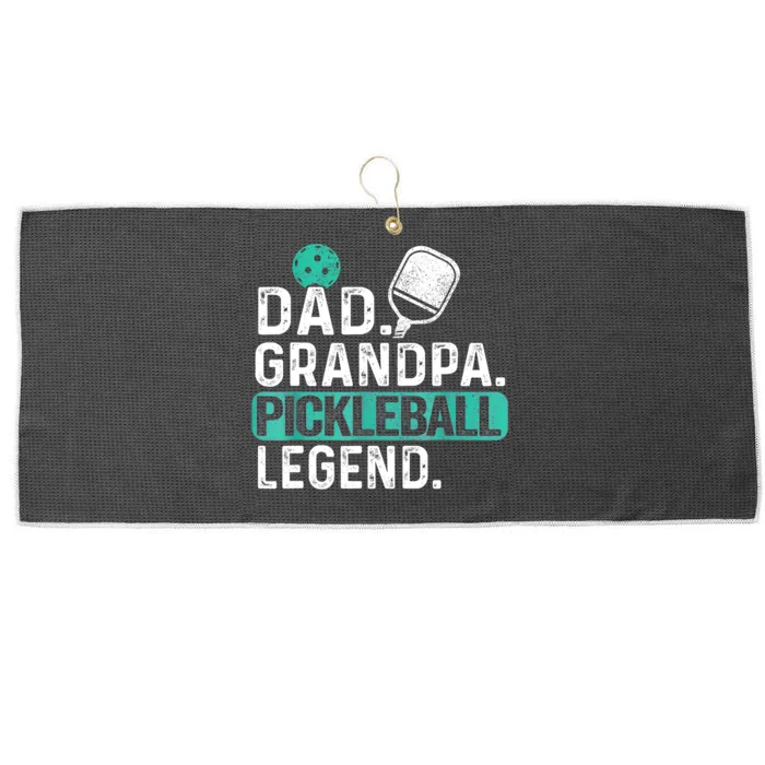 Funny Pickle Ball Dad Grandpa Pickleball Legend Player Gift Large Microfiber Waffle Golf Towel