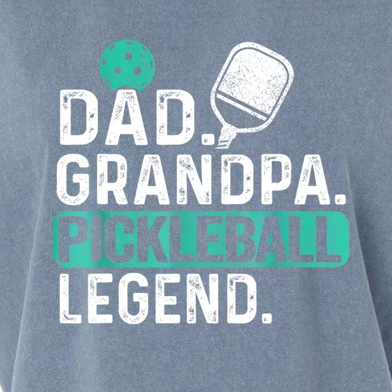 Funny Pickle Ball Dad Grandpa Pickleball Legend Player Gift Garment-Dyed Women's Muscle Tee