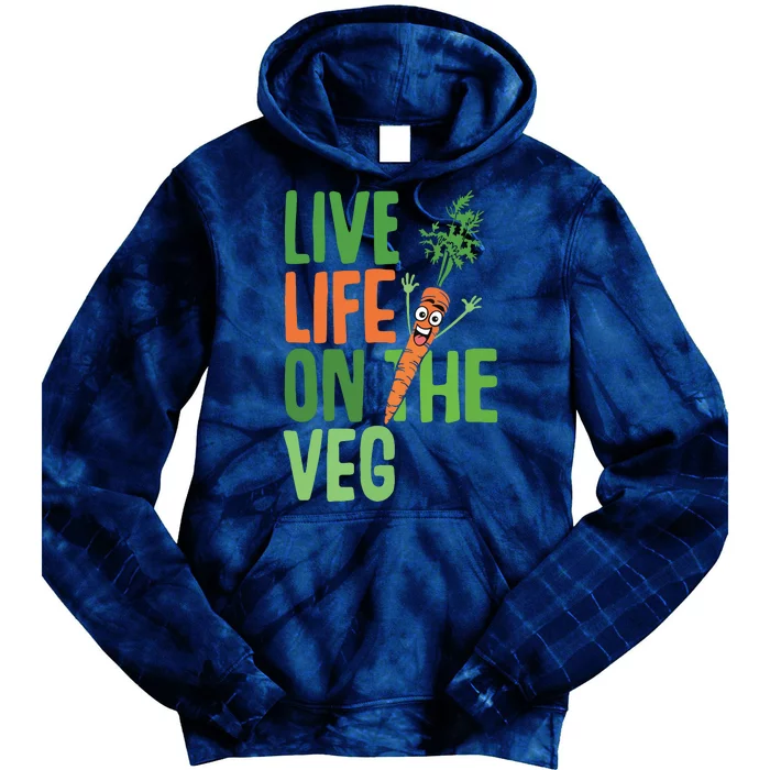 Funny Plant Based Design Carrot With Funny Vegan Slogan Tie Dye Hoodie