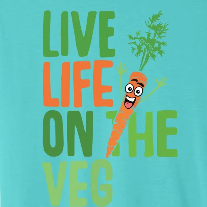 Funny Plant Based Design Carrot With Funny Vegan Slogan ChromaSoft Performance T-Shirt