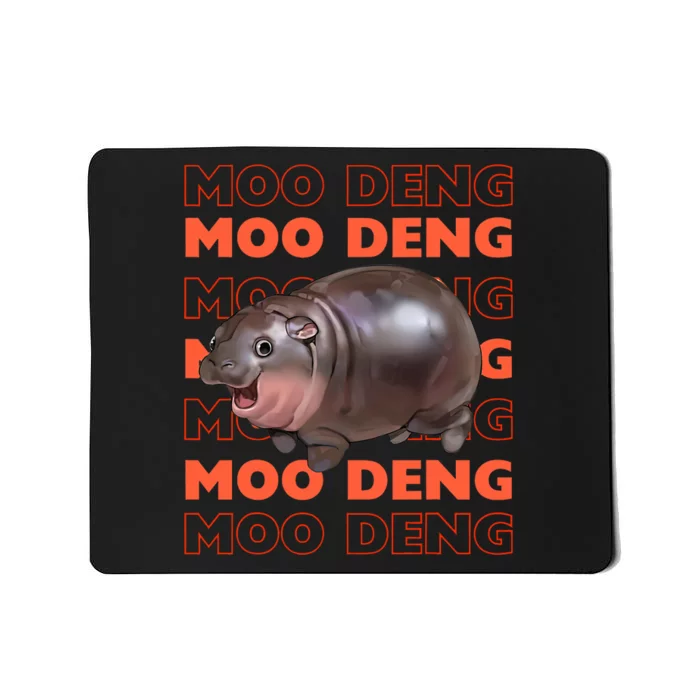 Funny Pygmy Bouncy Pig In Thai Costume Moo Deng Mousepad