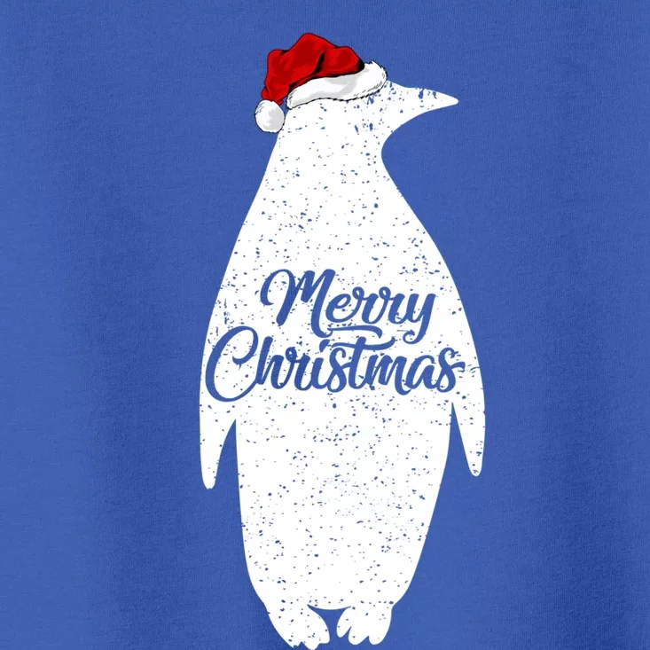 Funny Penguin Bird Lover Xmas Santa Hat Penguin Christmas Cute Gift Toddler T-Shirt